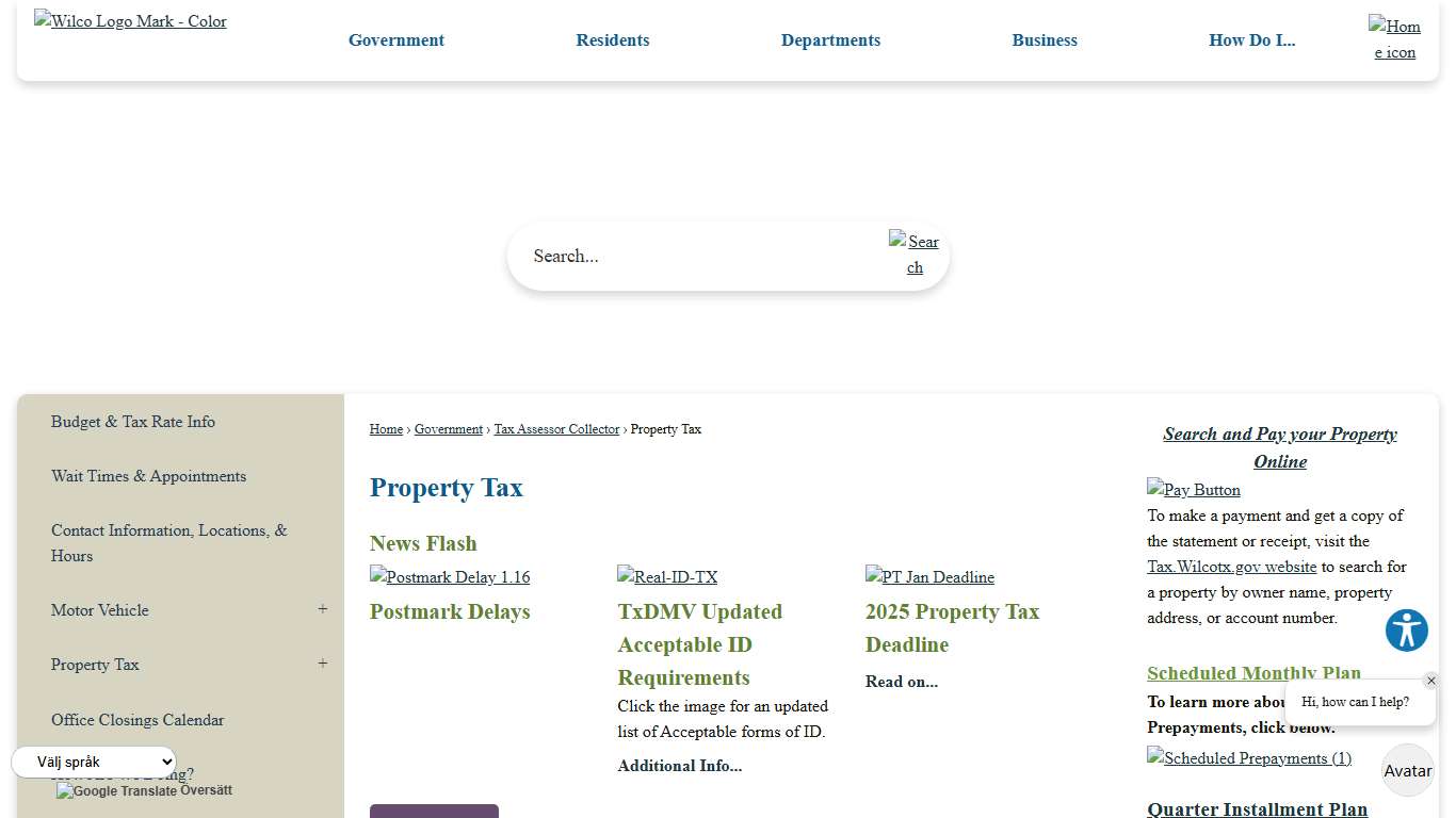 Property Tax Williamson County, TX